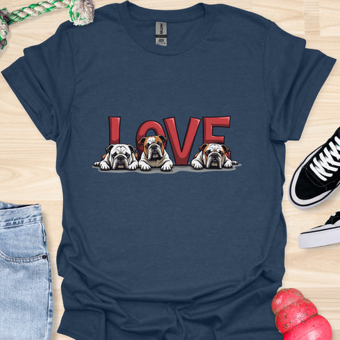 Love is a four legged word - V1 - Cute Dogs T-Shirt